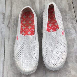 Roxy White Slip-On Flats 8